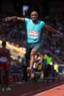 Nathan Douglas (GB), triple jump at the IAAF Diamond League, Birmingham.